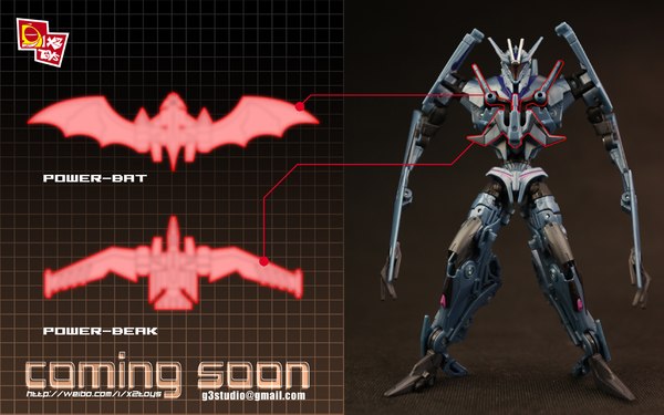 X2 Toys Transformers Prime Soundwave  Power Bat And Power Beak Image (1 of 1)